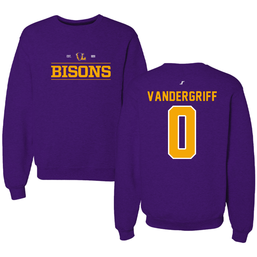 Lipscomb University Basketball Purple General Crewneck - #0 Olivia Vandergriff