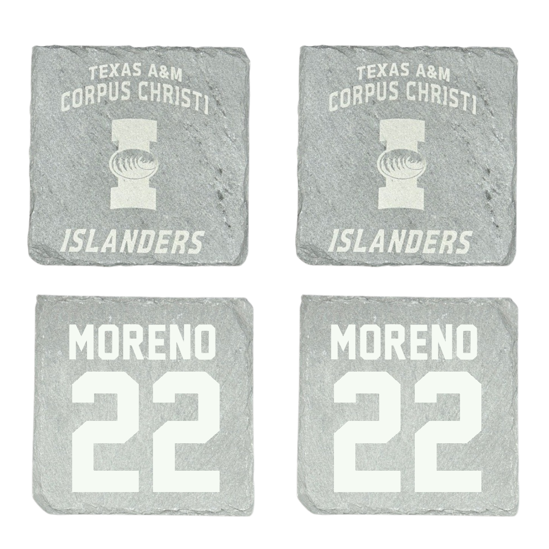 Texas A&M University-Corpus Christi Beach Volleyball Stone Coaster (4 Pack)  - #22 Kela Moreno