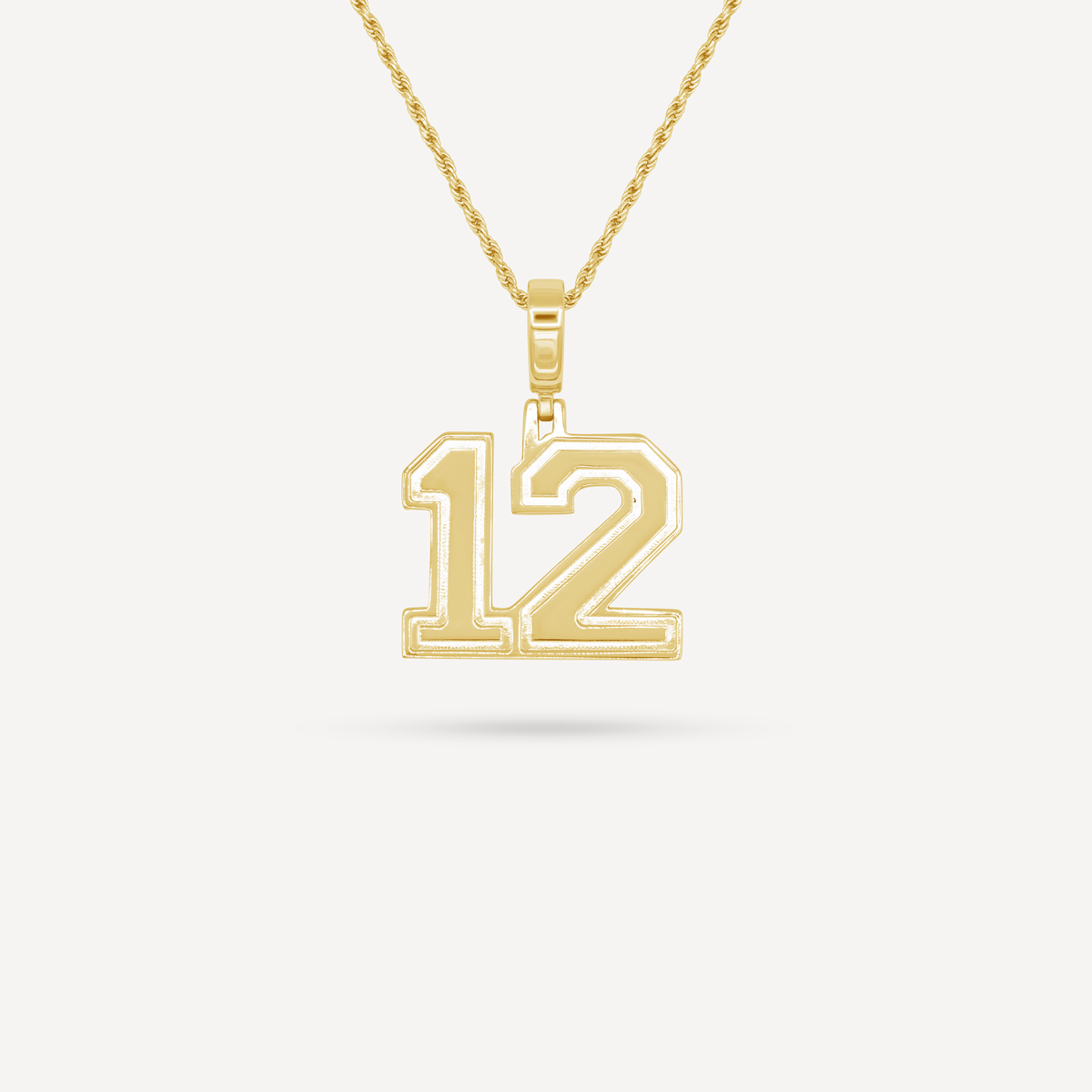Gold Presidents Pendant and Chain - #12 Diego Rodriguez