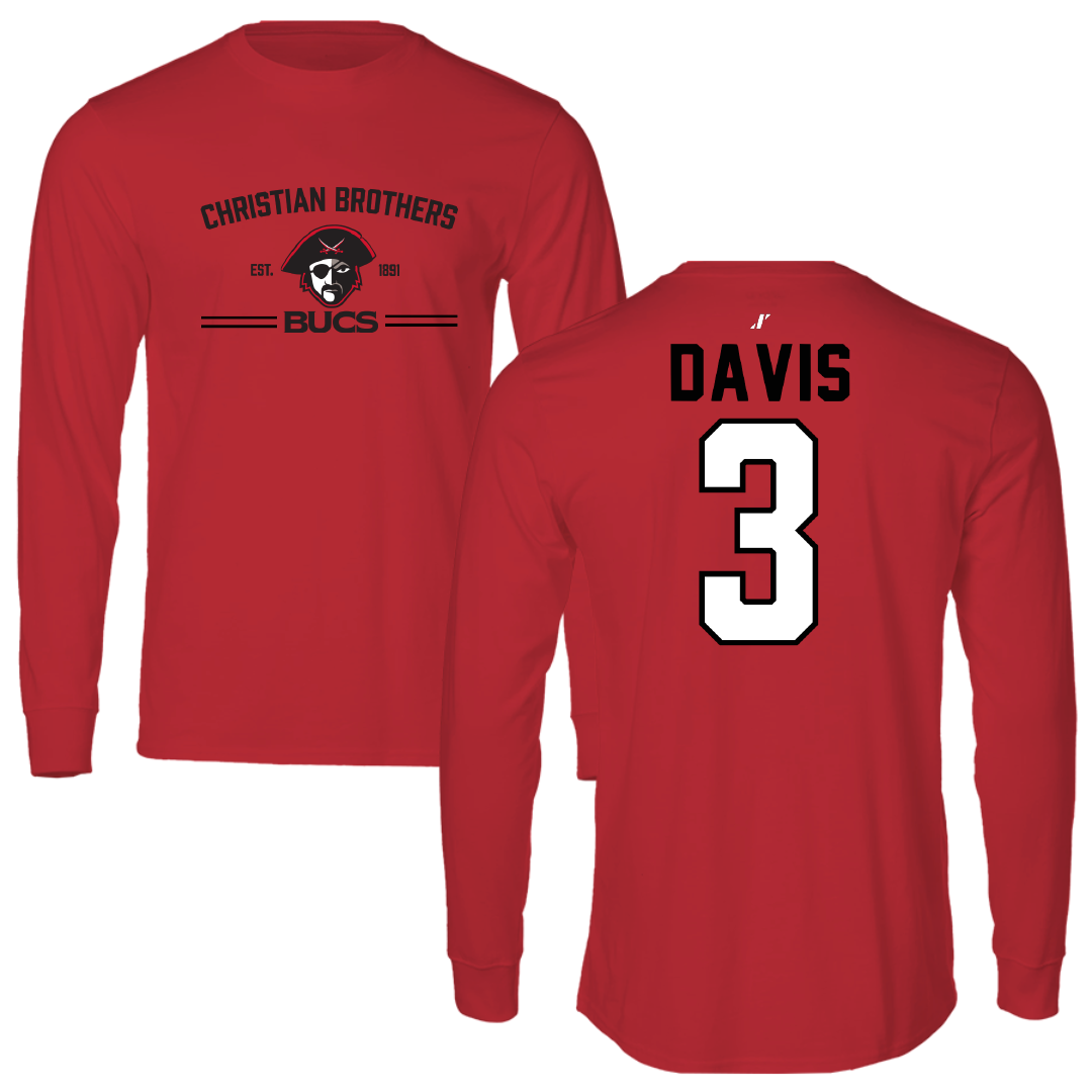Christian Brothers University Basketball Red General Long Sleeve - #3 Suni Davis