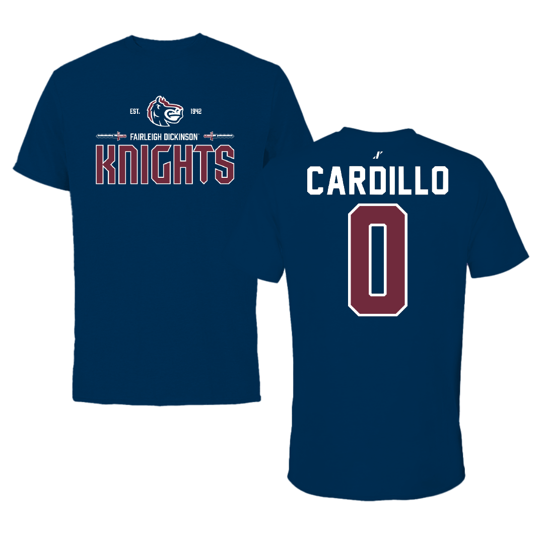 Fairleigh Dickinson University-Metropolitan Campus Soccer Navy General Tee - #0 Faith Cardillo