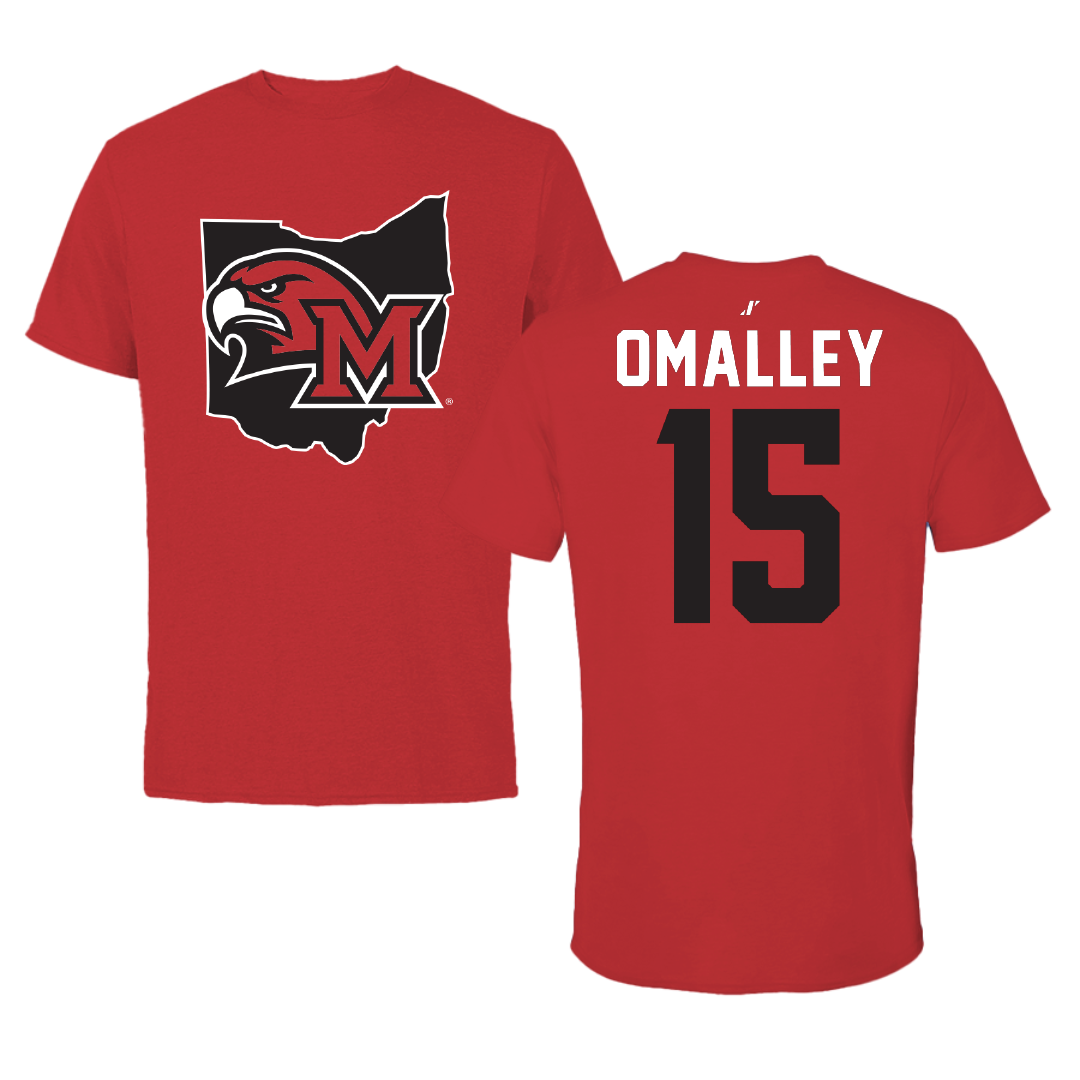 Miami University (Ohio) Soccer Red State Tee - #15 Katie OMalley