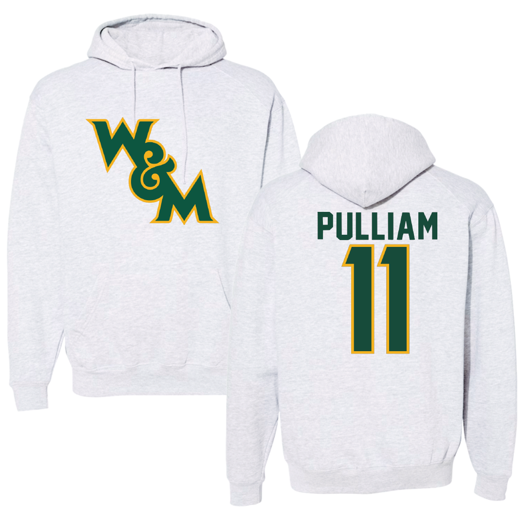 William & Mary Basketball Gray Hoodie - #11 Kyle Pulliam