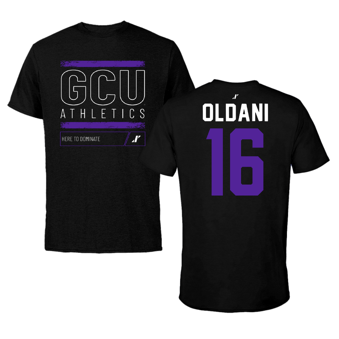 Grand Canyon University Volleyball Black Dominate Tee - #16 Connor Oldani