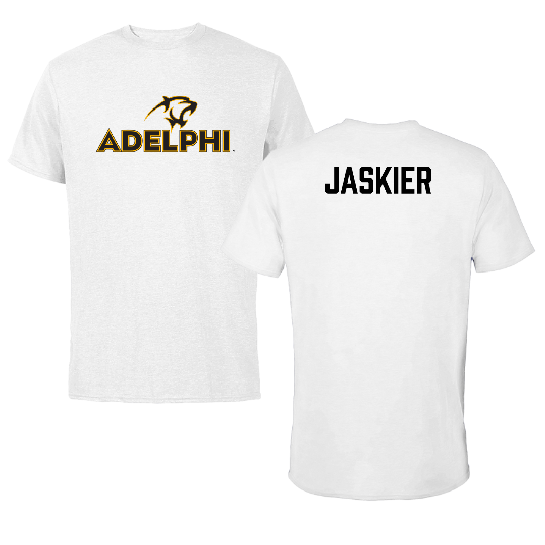 Adelphi University Golf White Performance Tee - Lauren Jaskier