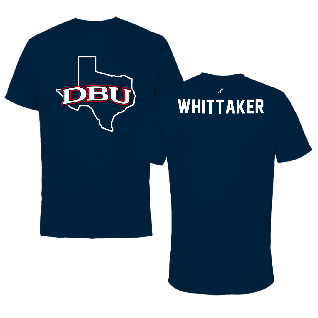 Dallas Baptist University Tennis Navy State Performance Tee - Oliver Whittaker