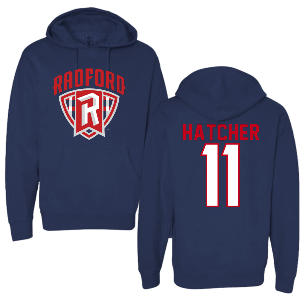 Radford University Baseball Navy Hoodie - #11 Mason Hatcher