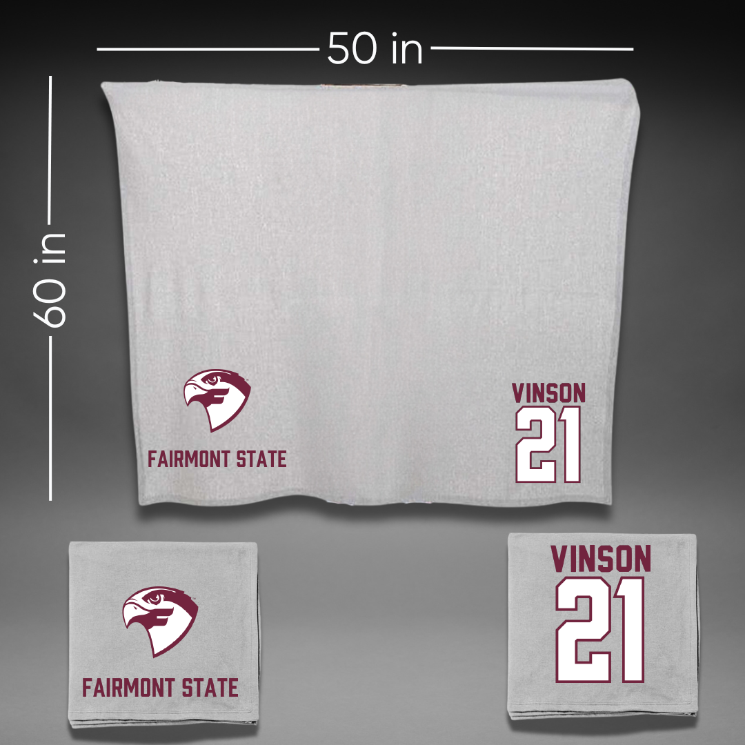 Fairmont State University Acrobatics & Tumbling Gray Blanket - #21 Rylee Vinson