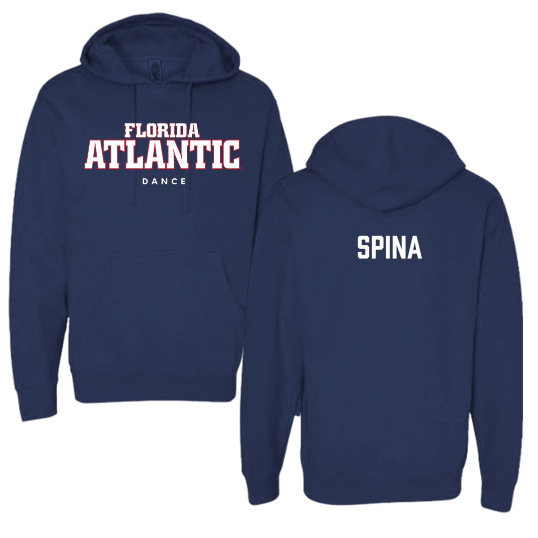 Florida Atlantic University Dance Navy Block Hoodie - Jenna Spina