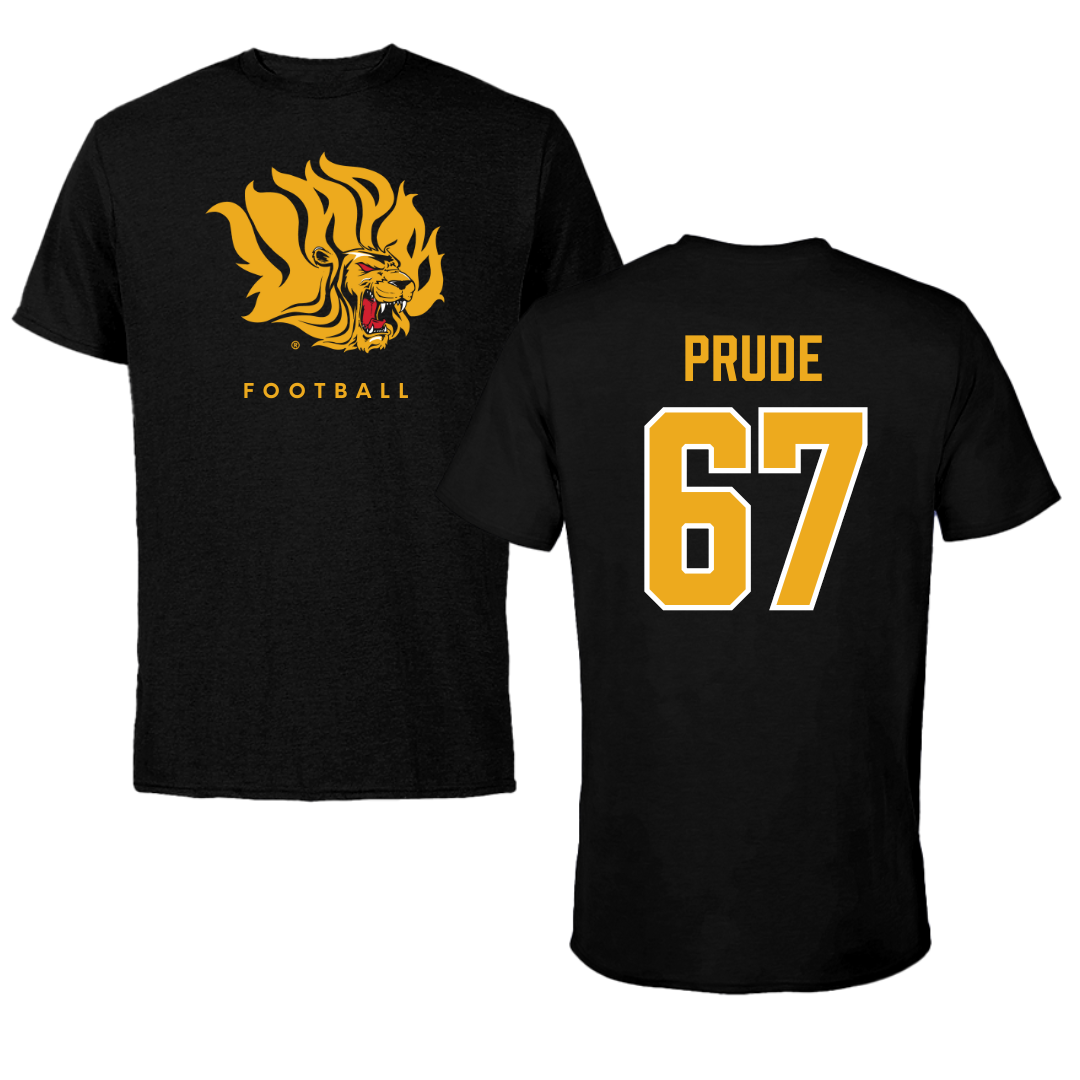 University of Arkansas-Pine Bluff Football Black Performance Tee - #67 Marcus Prude