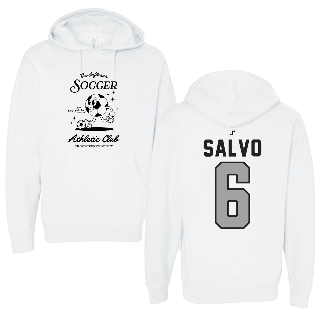 Soccer White Influxer Athletic Club Hoodie - #6 Alex Salvo