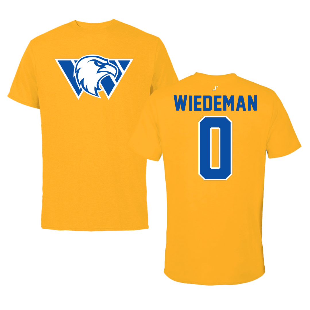 Williams Baptist University Basketball Gold Performance Tee - #0 Jayden Wiedeman