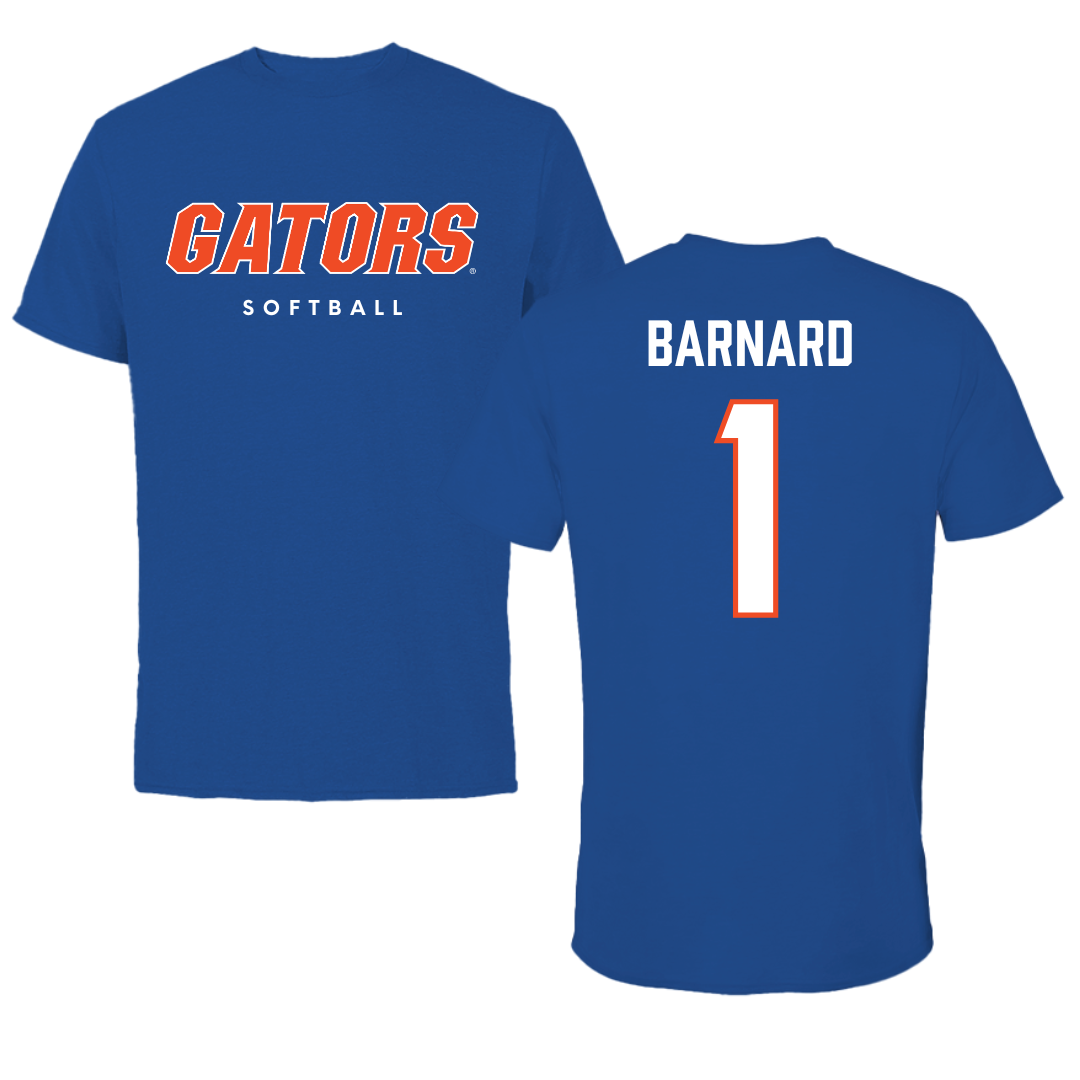 University of Florida Softball True Royal Performance Tee - #1 Brooke Barnard