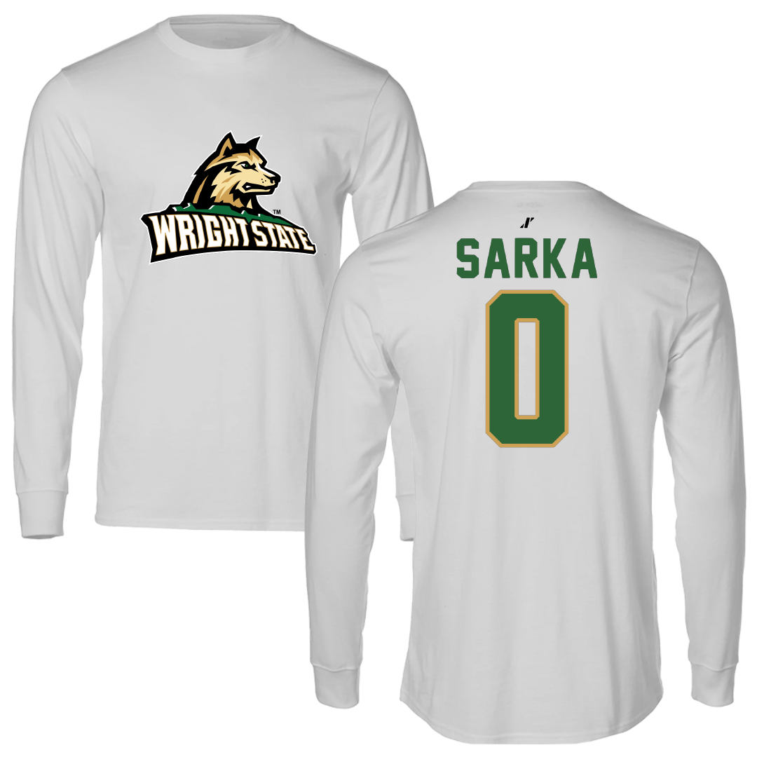 Wright State University Soccer Light Gray Long Sleeve - #0 Kiera Sarka