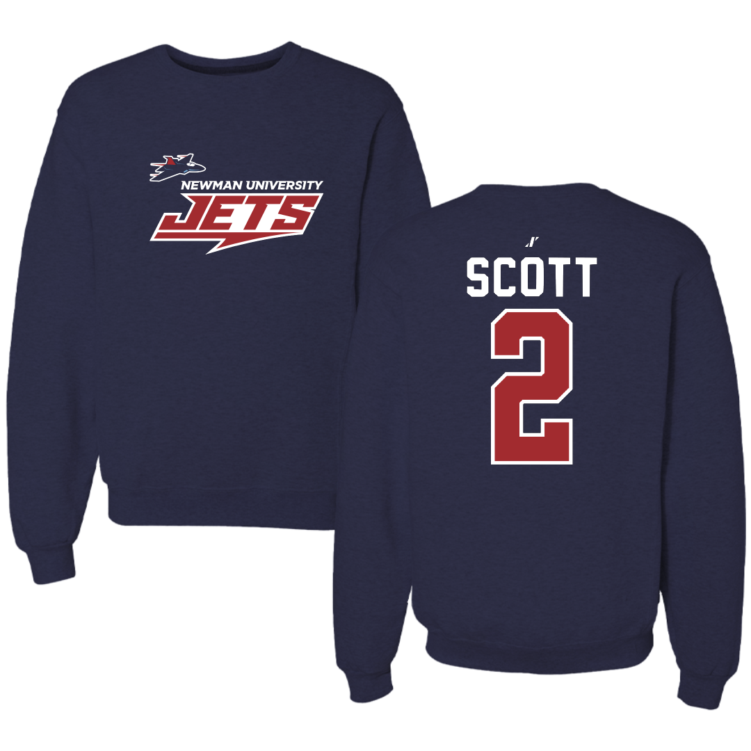 Newman University Volleyball Navy General Crewneck - #2 Aubrey Scott