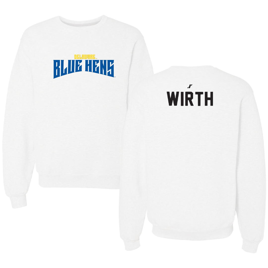 University of Delaware Dance White Classic Crewneck - Reese Wirth