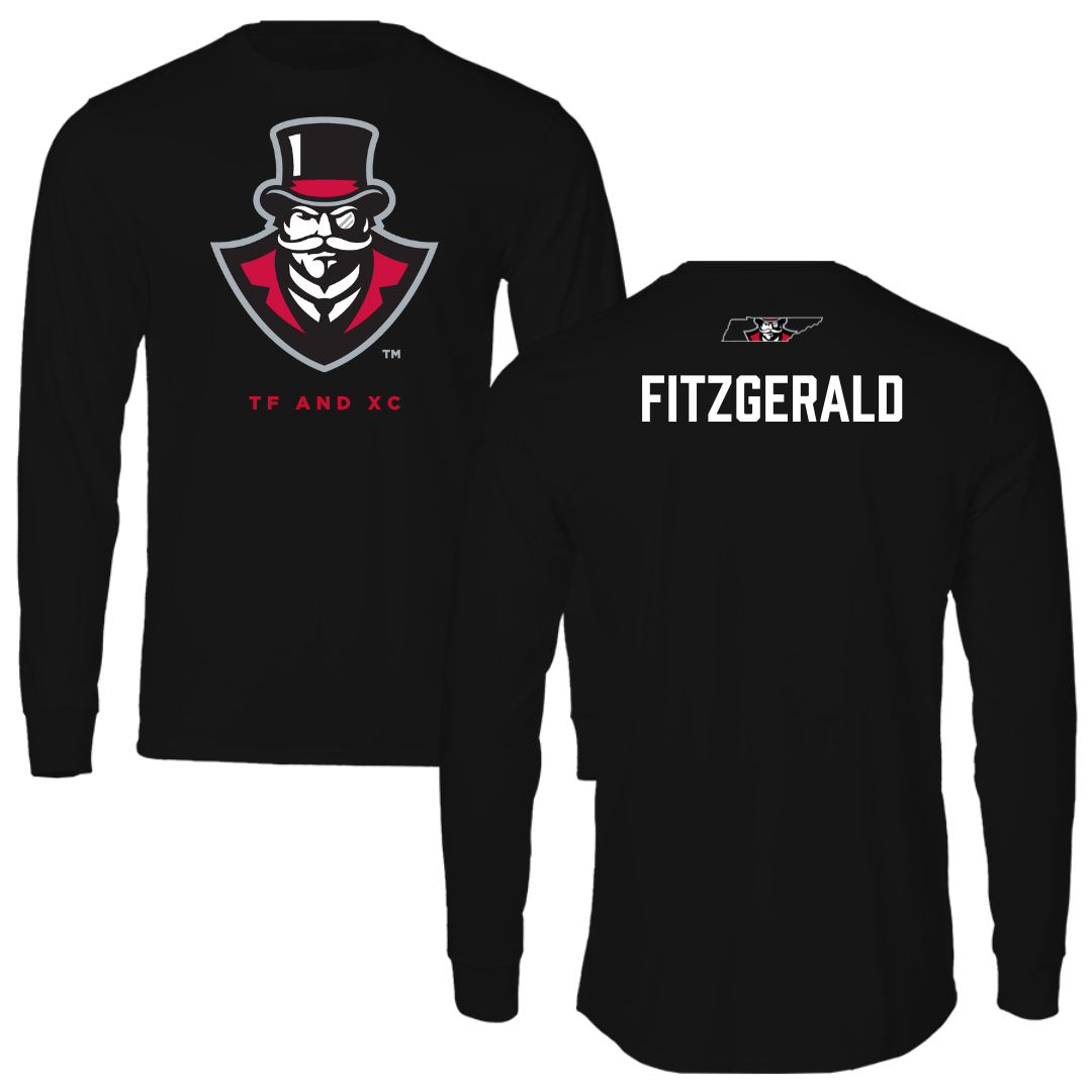 Austin Peay State University TF and XC Black Mascot Performance Long Sleeve - Jack Fitzgerald