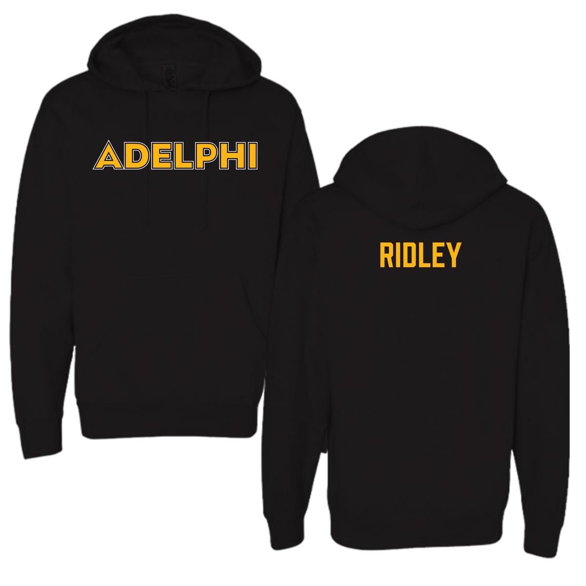 Adelphi University TF and XC Black Hoodie - Bryce Ridley