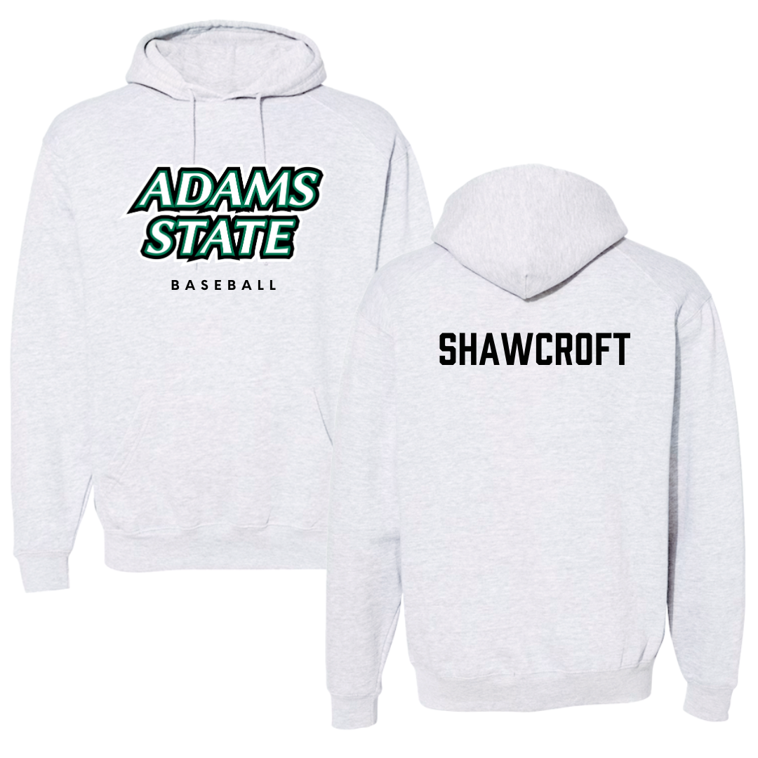 Adams State University Baseball Gray Block Hoodie - Byron Shawcroft