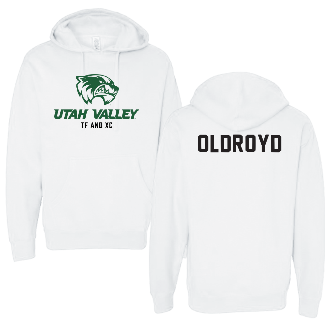Utah Valley University TF and XC White Classic Hoodie - Kelsi Oldroyd
