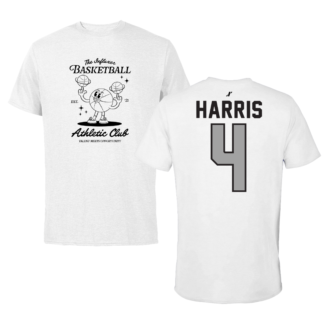 Basketball White Influxer Athletic Club Tee - #4 Truth Harris