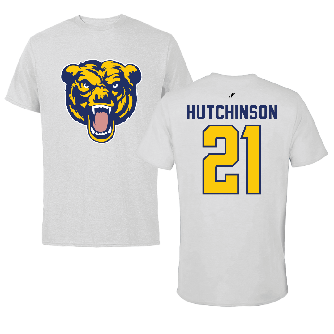 Carolina University Soccer Light Gray Tee - #21 Jaden Hutchinson