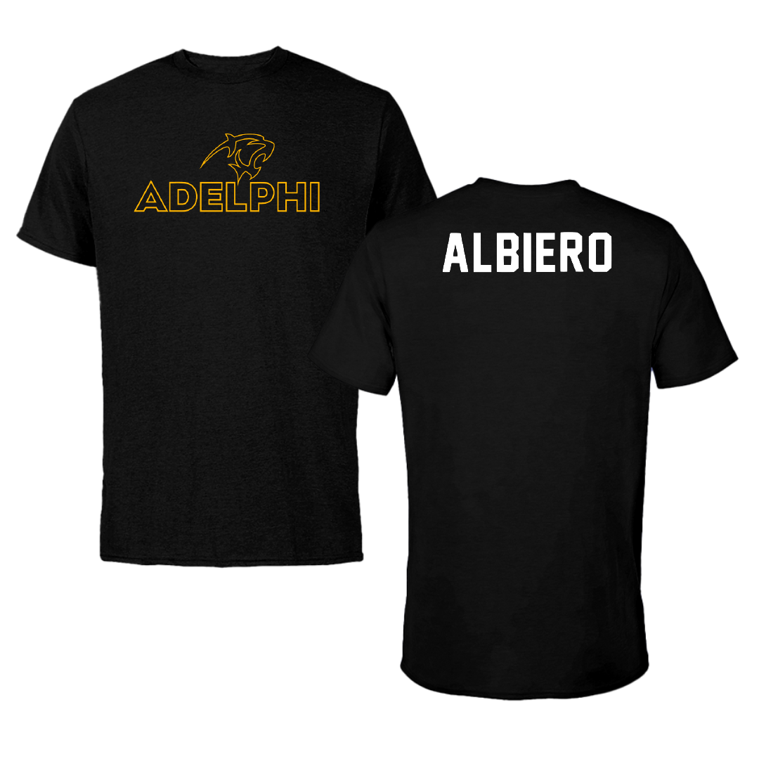 Adelphi University Tennis Black Tee - Andrea Albiero