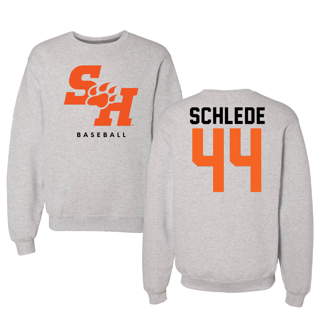 Sam Houston State University Baseball Gray Crewneck - #44 Felix Schlede