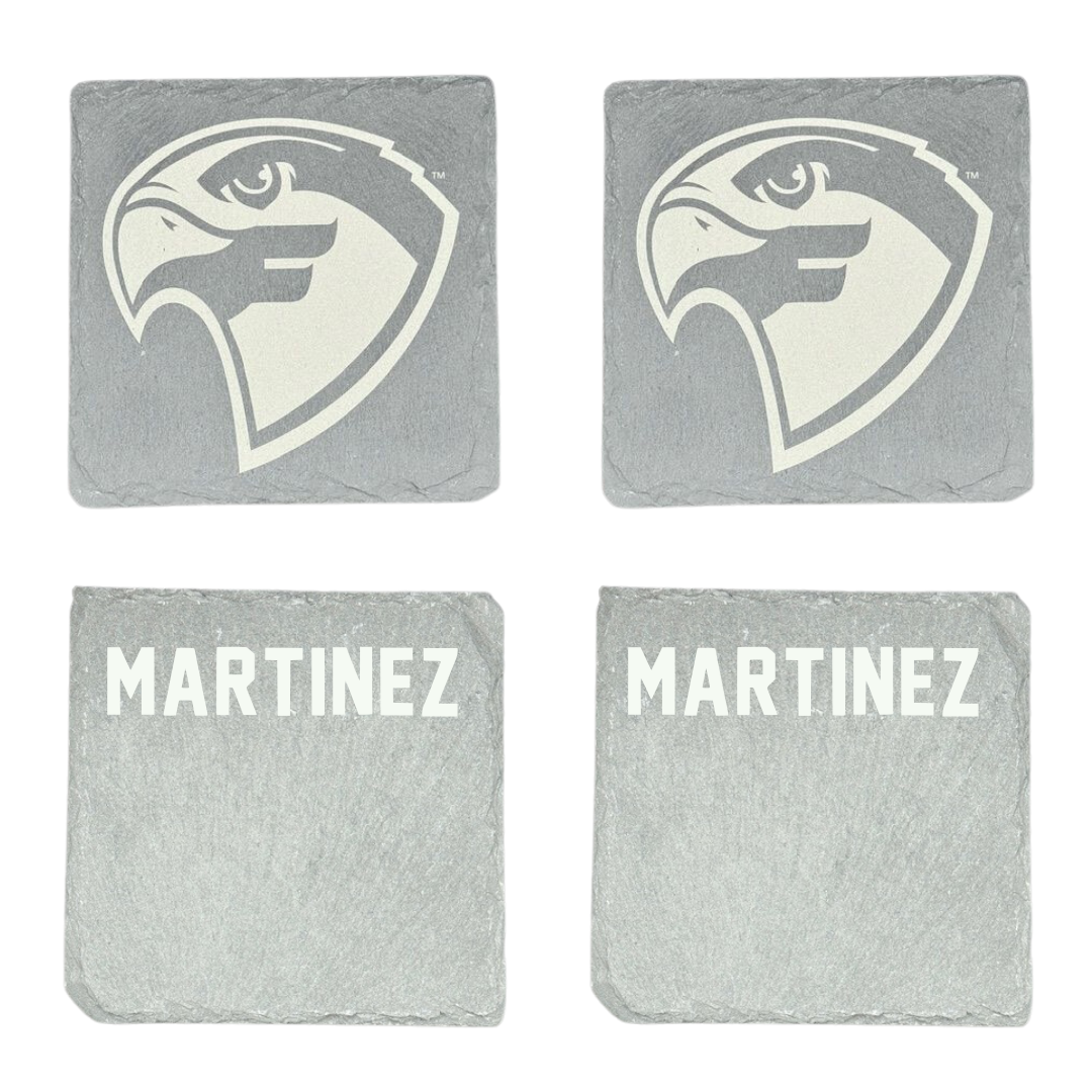 Fairmont State University Golf Stone Coaster (4 Pack)  - Miguel Martinez