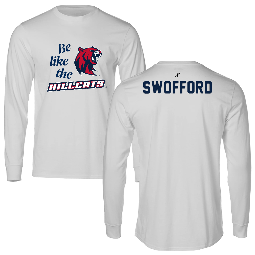 Rogers State University TF and XC Light Gray Be Like Us Performance Long Sleeve - Sarah Swofford
