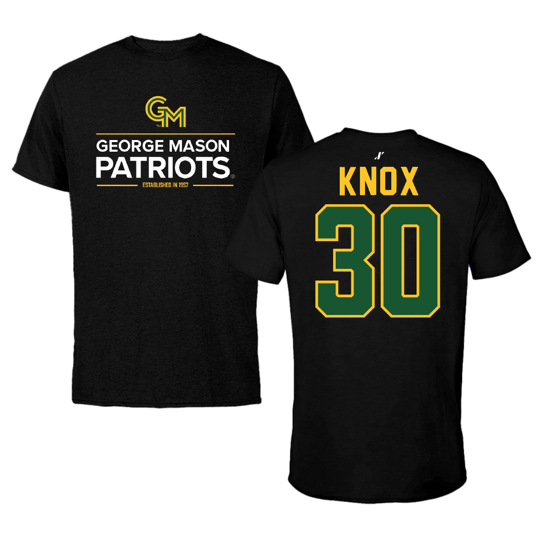 George Mason University Baseball Black General Tee - #30 Connor Knox