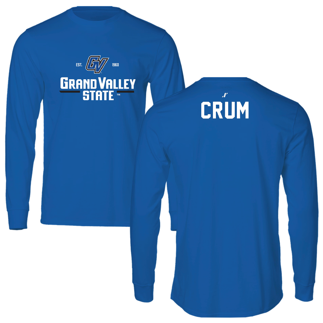Grand Valley State University TF and XC Blue General Performance Long Sleeve - Alec Crum