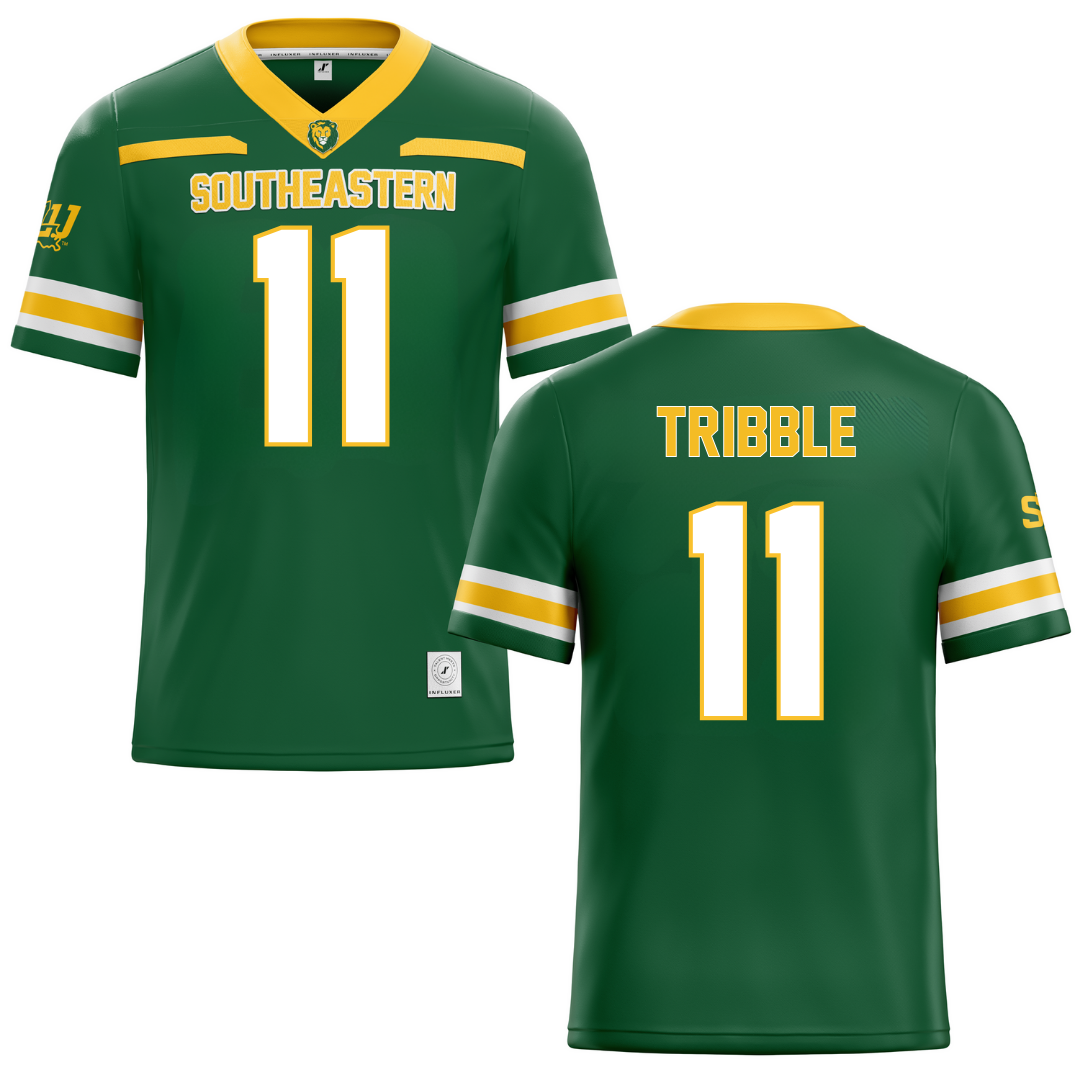 Southeastern Louisiana University Green Football Jersey - #11 Nolan Tribble