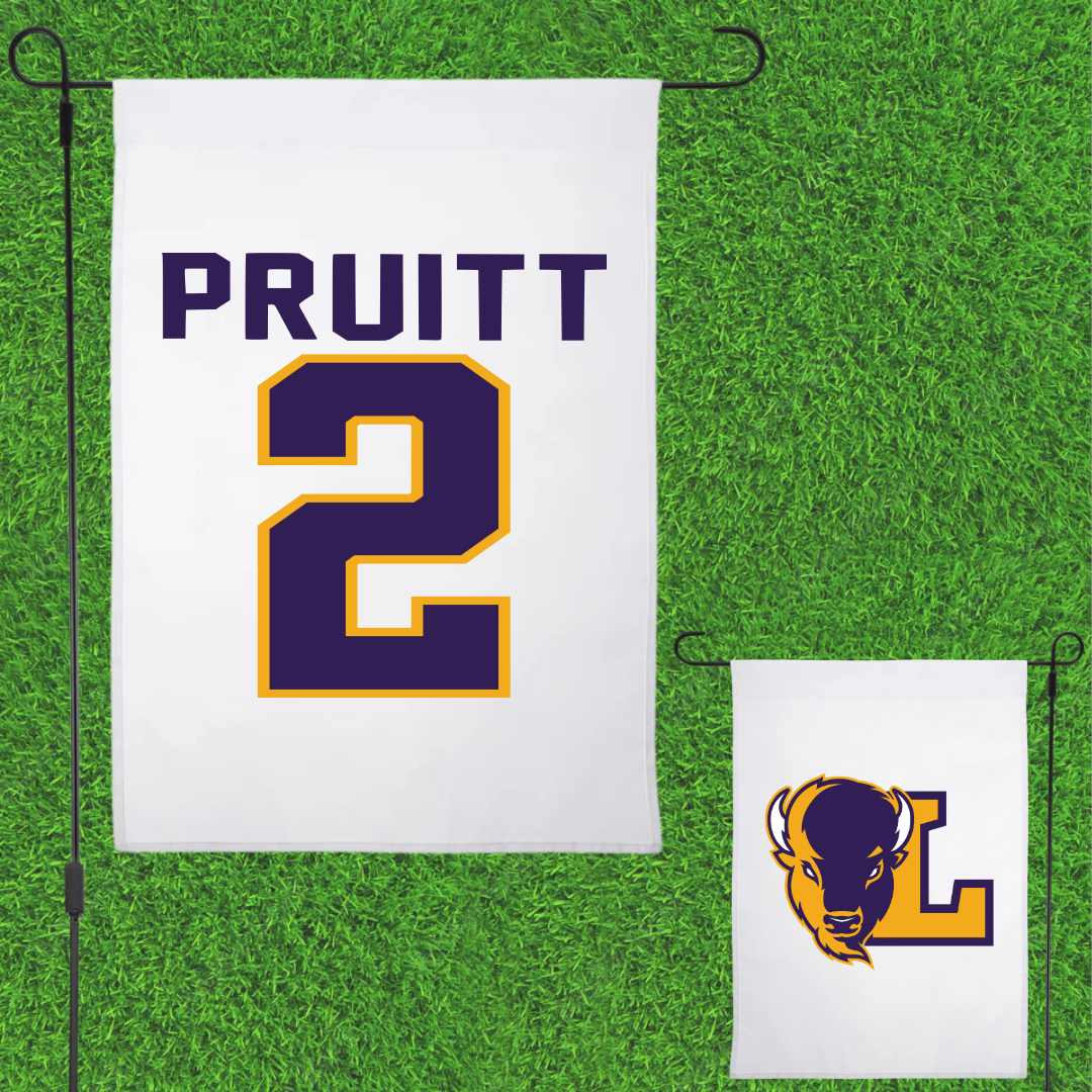 Lipscomb University Basketball White Garden Flag - #2 Will Pruitt