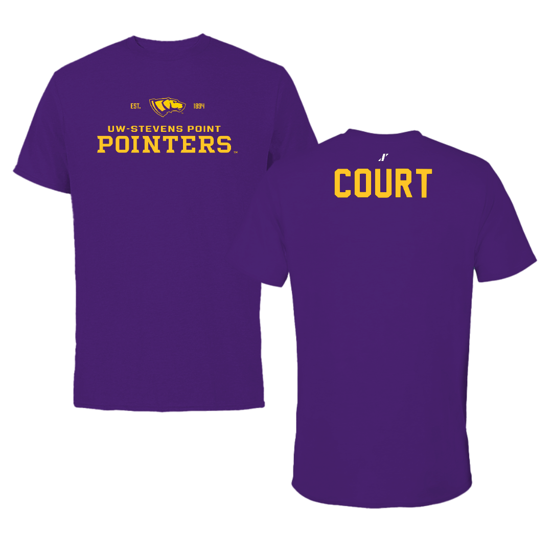 University of Wisconsin-Stevens Point TF and XC Purple General Tee - Bryce Court