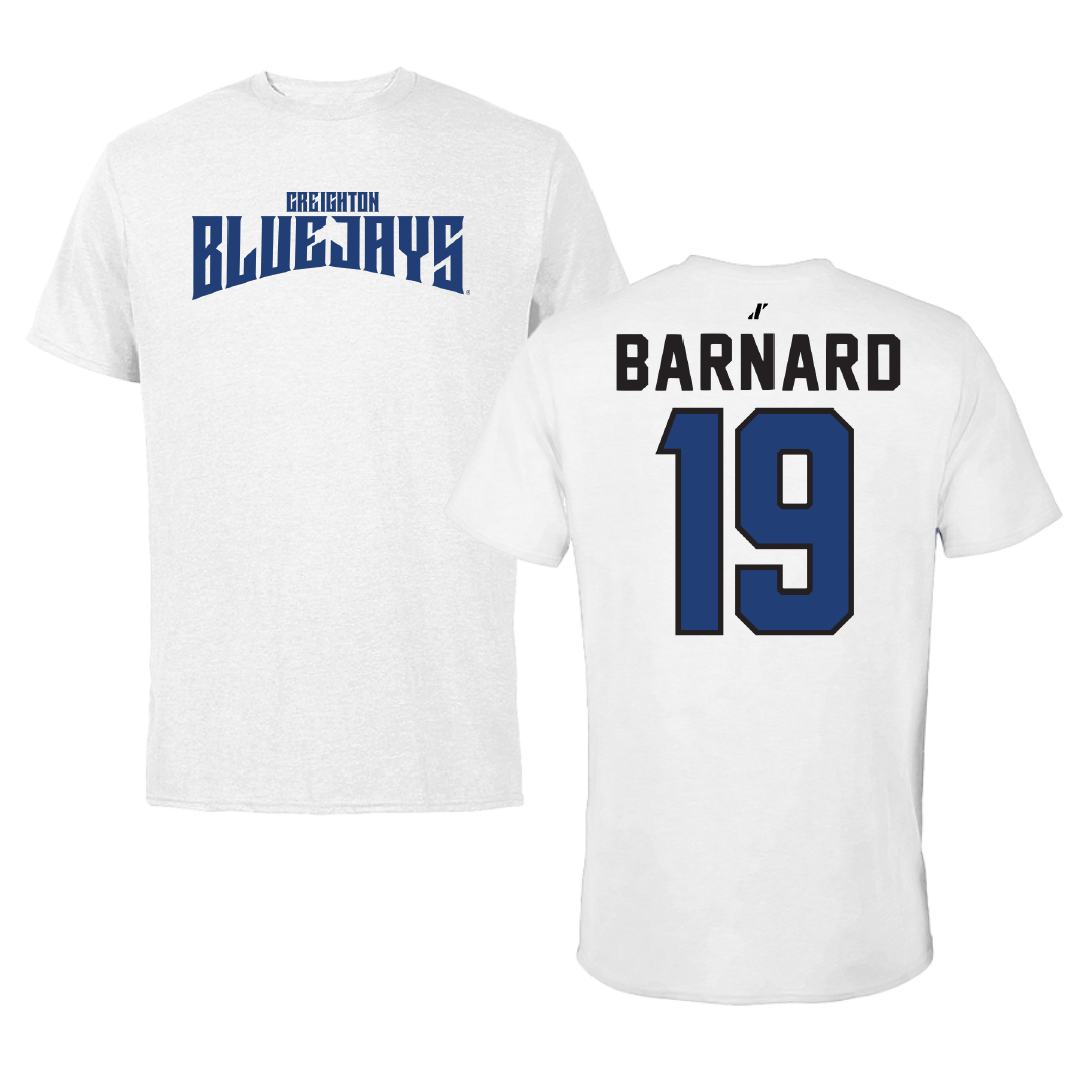 Creighton University Softball White Classic Tee - #19 Avery Barnard