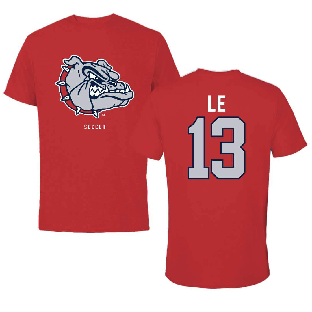 Gonzaga University Soccer Red Mascot Performance Tee - #13 Chelsea Le