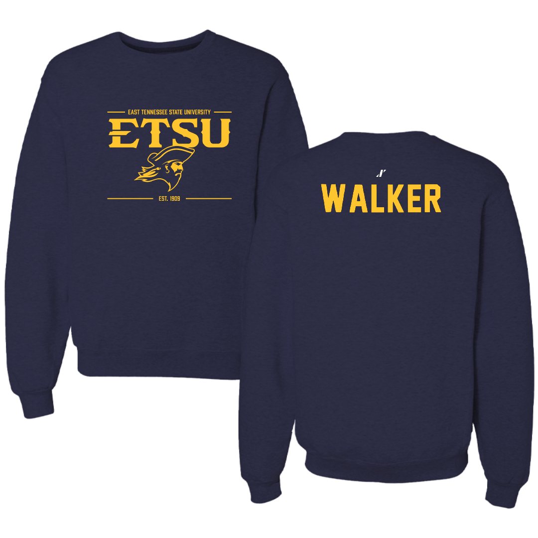 East Tennessee State University Triathlon Navy General Crewneck - Taylor Walker