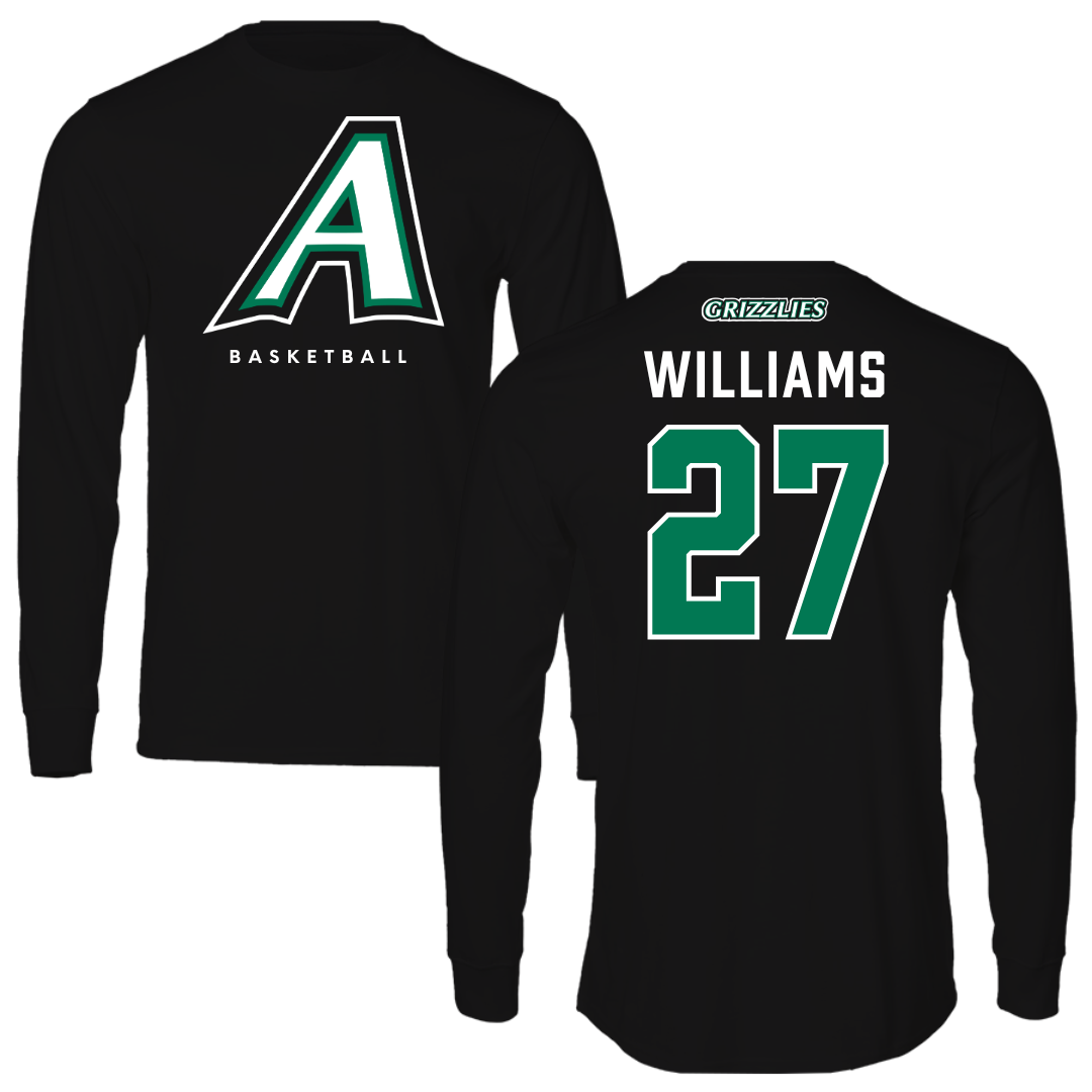 Adams State University Basketball Black Block Long Sleeve - #27 Destan Williams