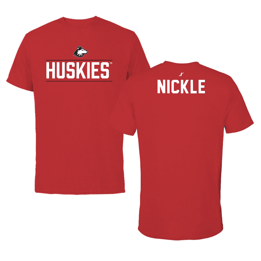 Northern Illinois University Gymnastics Red General Performance Tee - Samantha Nickle