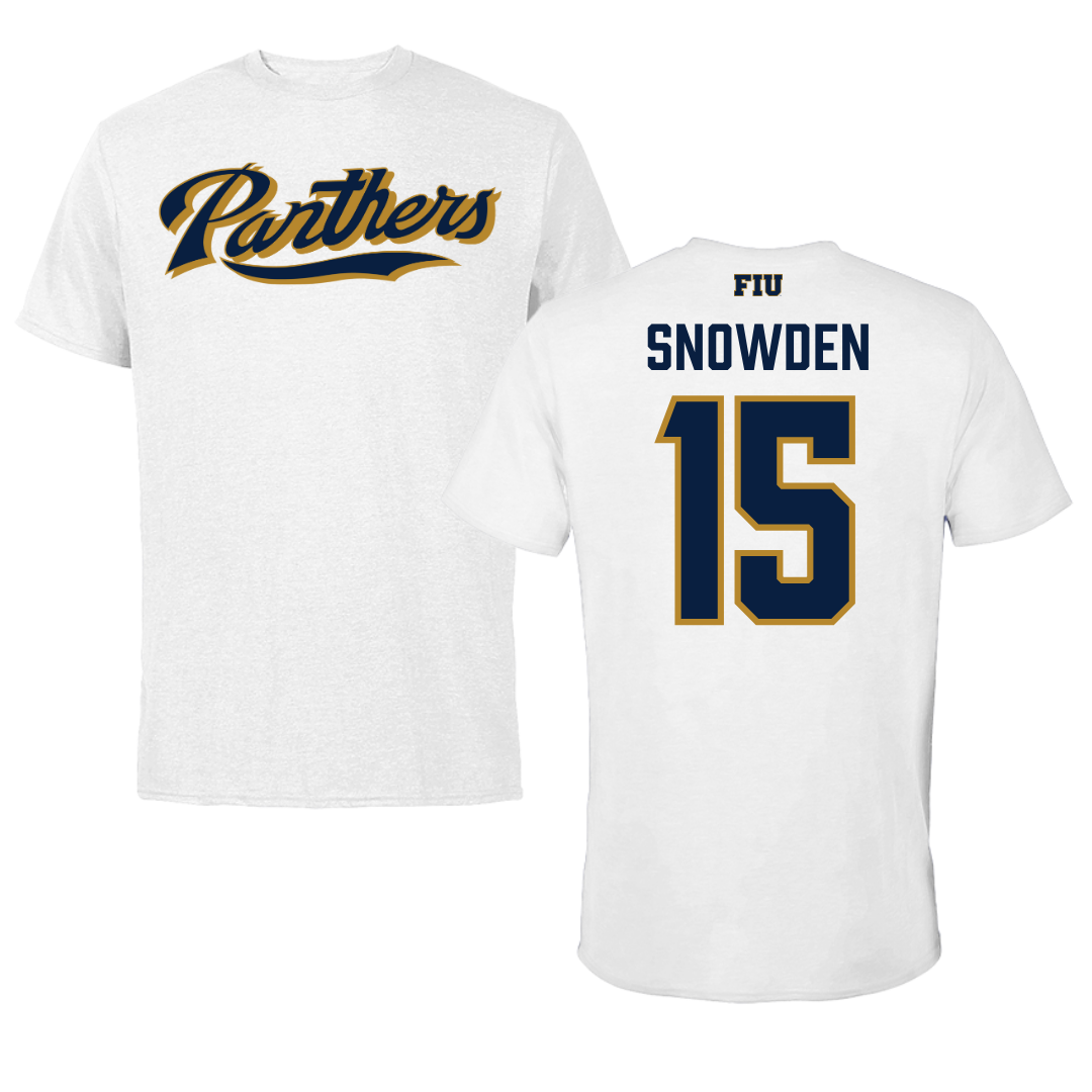 Florida International University Football White Performance Tee - #15 TJ Snowden