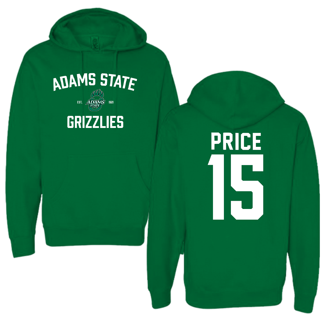 Adams State University Basketball Green General Hoodie - #15 Jada Price