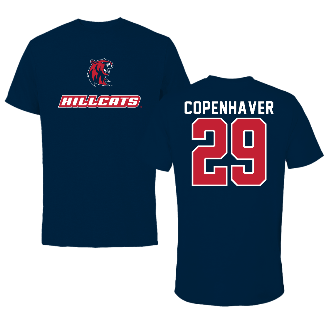 Rogers State University Soccer Navy Performance Tee - #29 Carson Copenhaver