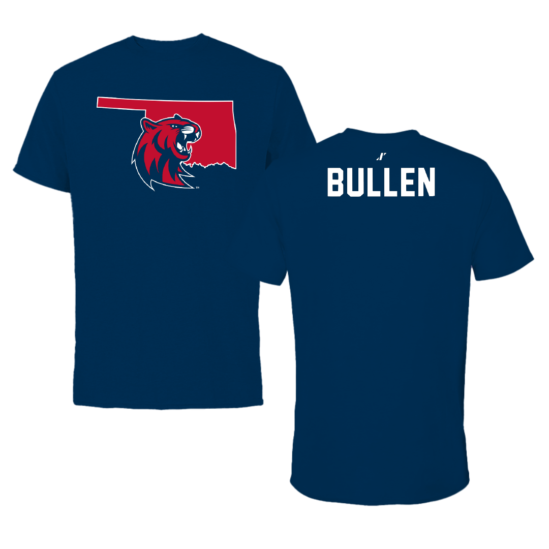 Rogers State University Golf Navy State Performance Tee - Maddox Bullen