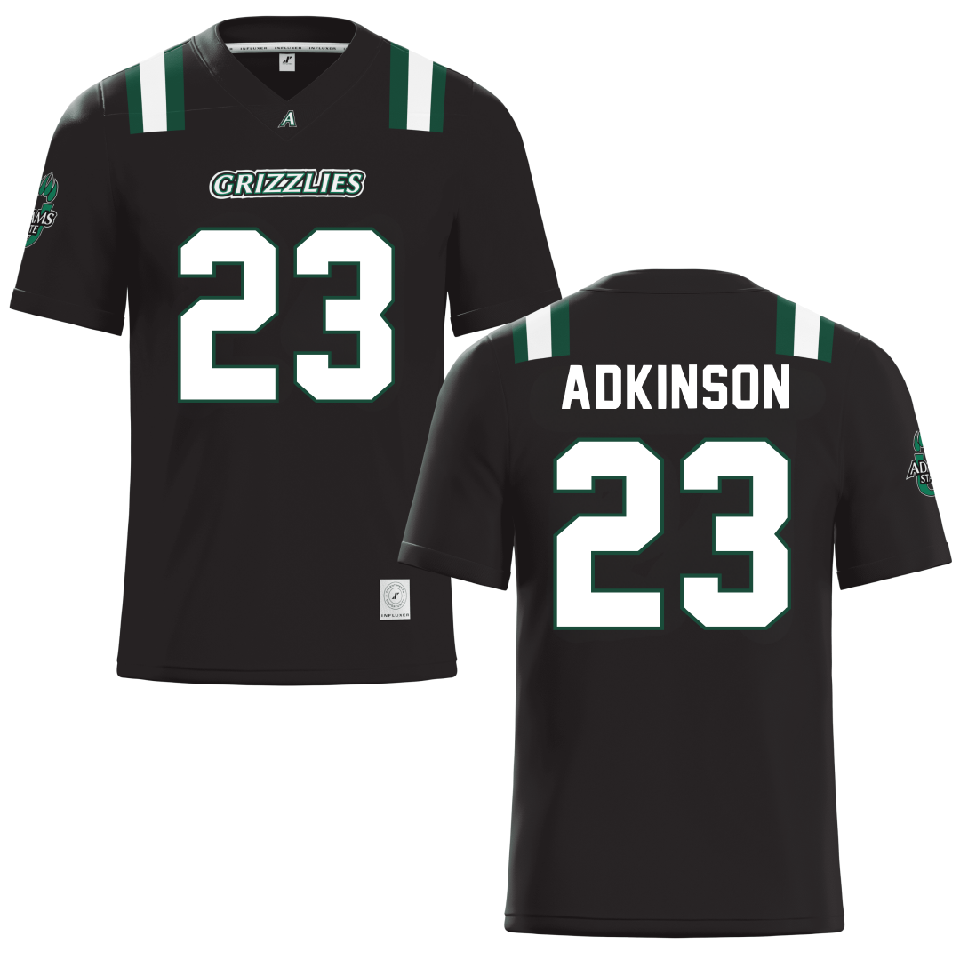 Adams State University Black Football Jersey - #23 Jason Adkinson