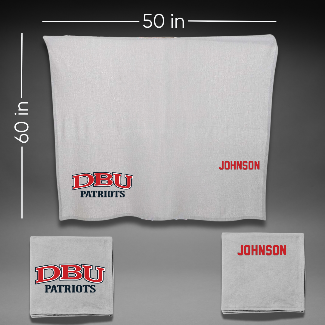 Dallas Baptist University TF and XC Gray Blanket - Cailey Johnson