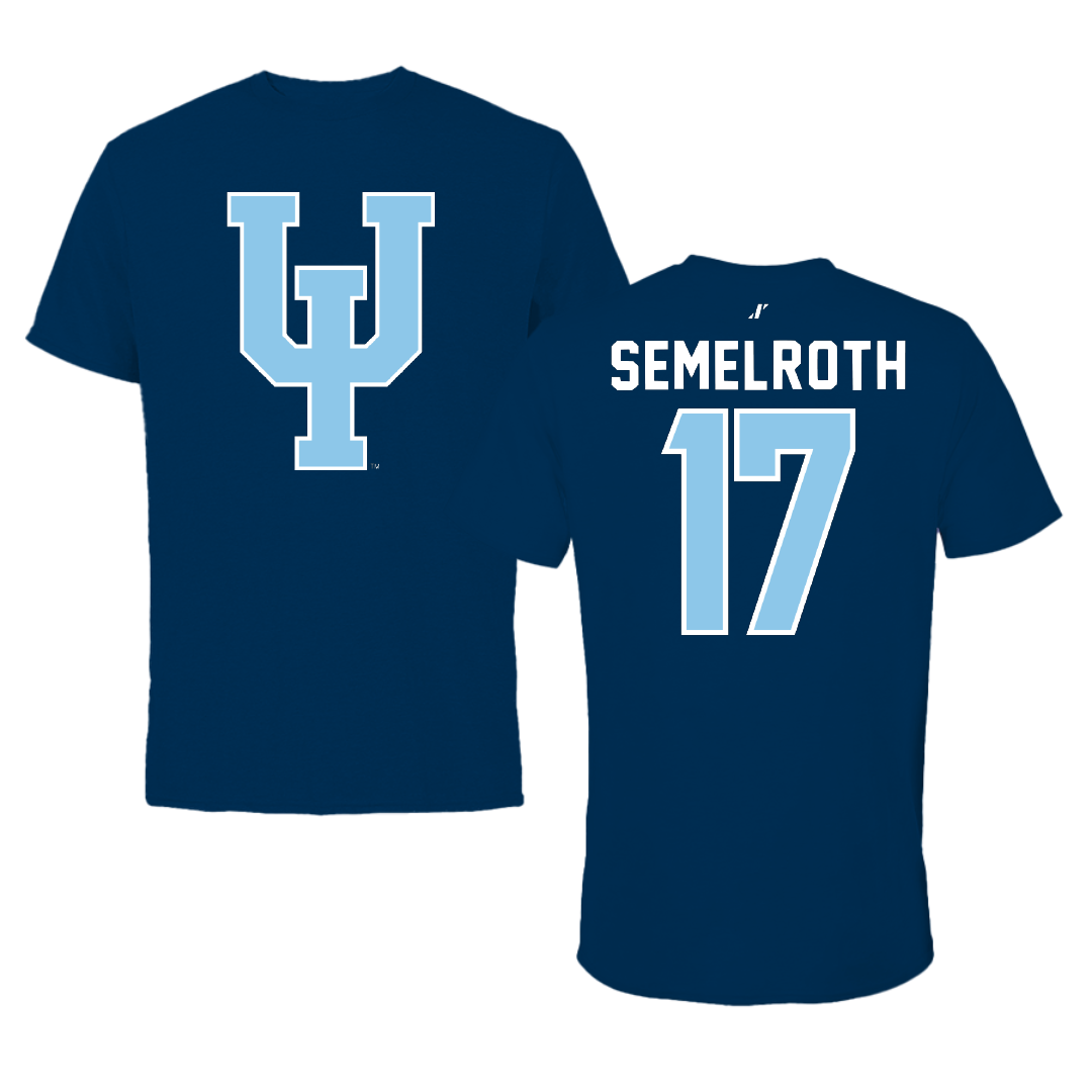 Upper Iowa University Volleyball Navy Performance Tee - #17 Zoe Semelroth