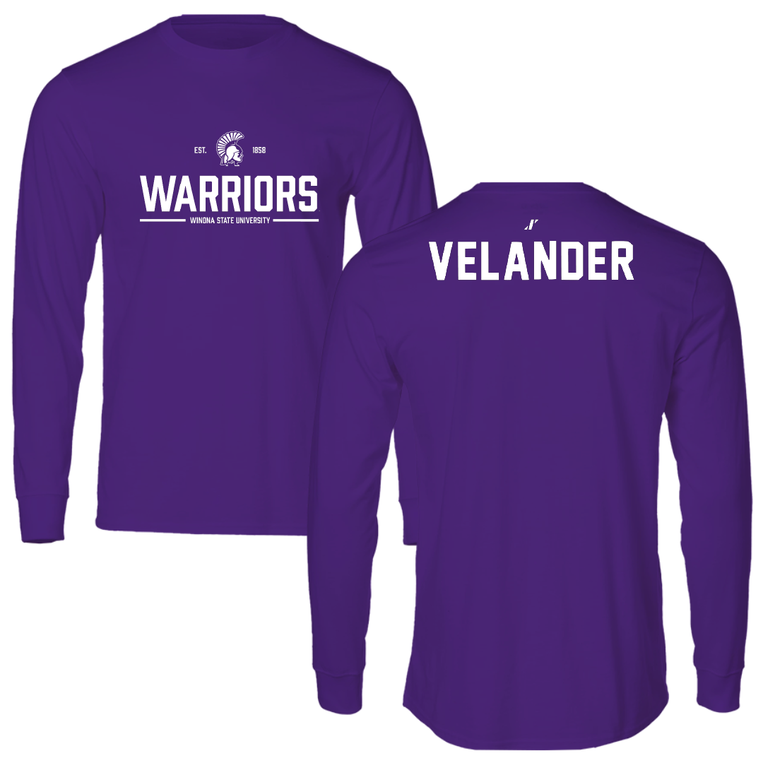 Winona State University Tennis Purple General Performance Long Sleeve - Kate Velander