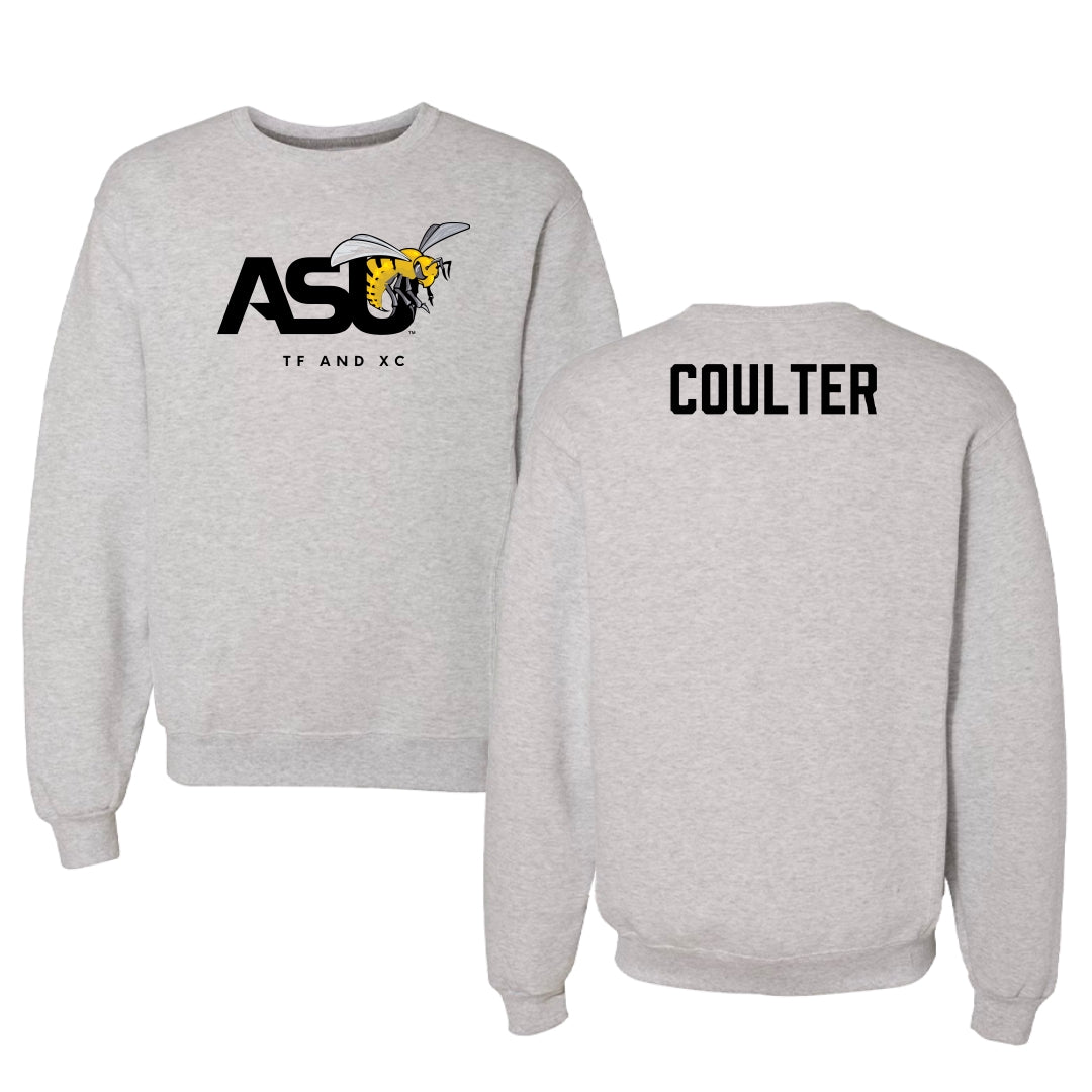 Alabama State University TF and XC Light Gray Crewneck - Jon Coulter