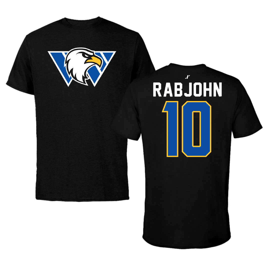 Williams Baptist University Basketball Black Tee - #10 Cooper Rabjohn